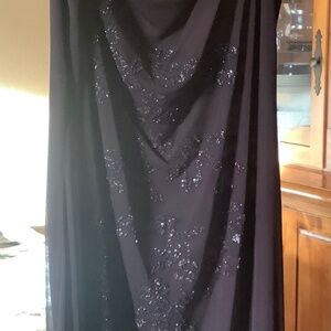 Chocolate brown evening gown